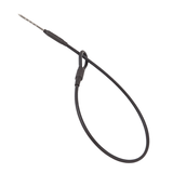 Трос голка-вушко для антикражних кліпс — 17 см, чорний зображення