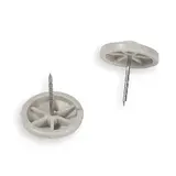 Б/У голка для кліпс — 16 мм, біла зображення