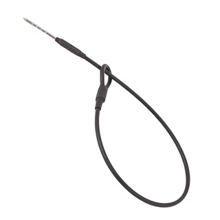 Трос голка-вушко для антикражних кліпс — 17 см, чорний зображення