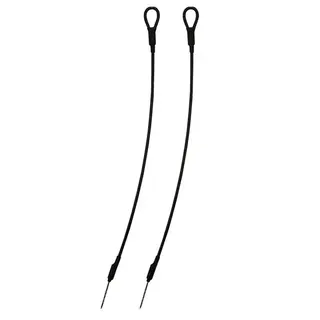 Трос голка-вушко для антикражних кліпс — 30 см, чорний