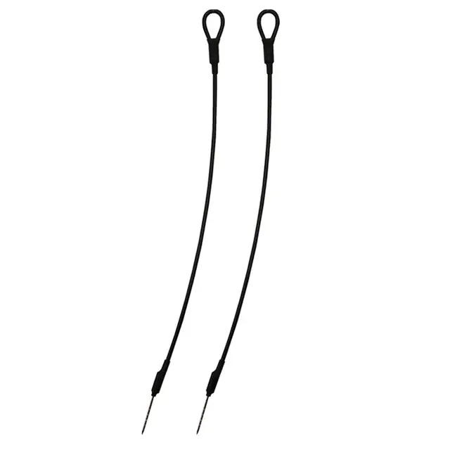 Трос голка-вушко для антикражних кліпс — 30 см, чорний